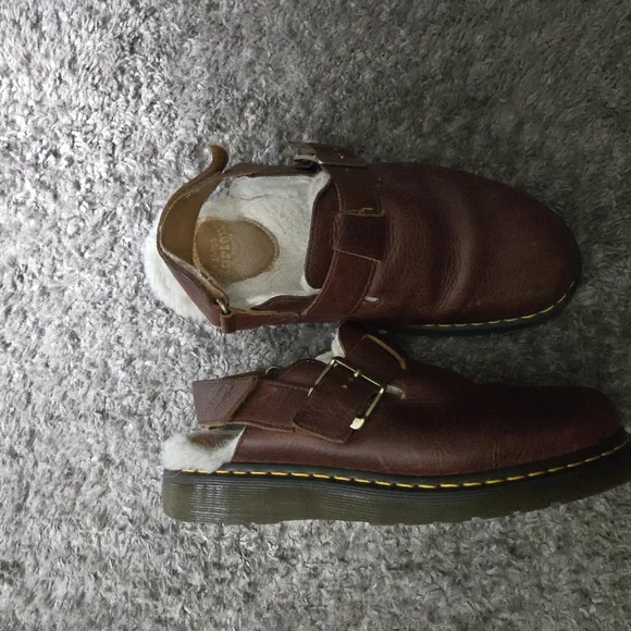 Dr. Martens Brown Leather Unisex Clogs - Jorge - Picture 4 of 9